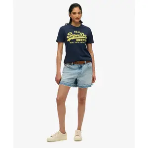 Camiseta de mujer Superdry Vintage Logo Neon image-1