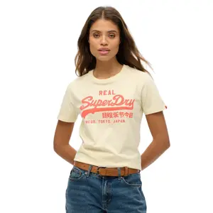 Camiseta entallada de mujer Superdry Vintage Logo Neon image-1