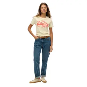 Camiseta entallada de mujer Superdry Vintage Logo Neon image-2