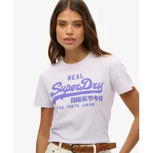 Camiseta de mujer Superdry Vintage Logo Neon image-2