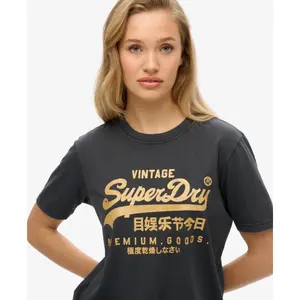 Women's casual T-shirt Superdry Vintage Logo image-4