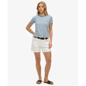 Gestreiftes Damen-T-Shirt Superdry Essential Logo image-2