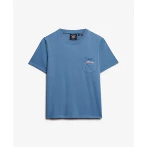 T-shirt med ficka för kvinnor Superdry Garment Dye Essential image-0