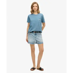 T-shirt med ficka för kvinnor Superdry Garment Dye Essential image-1