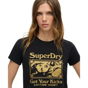 Women's ultra-slim fit T-shirt Superdry Pop Archive image-4