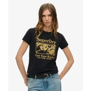 Women's ultra-slim fit T-shirt Superdry Pop Archive image-1