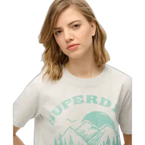 Women's casual monochrome T-shirt Superdry Lo-Fi image-3