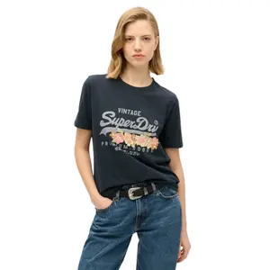 Camiseta de mujer Superdry Vintage Logo Premium Goods Floral image-1