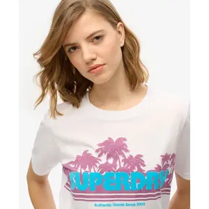 Casual striped women's T-shirt Superdry image-3