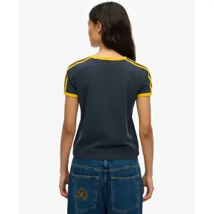 Ριγέ μπλουζάκι γυναίκα Superdry Athletic Essential image-2