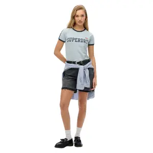 T-shirt da donna a righe Superdry Athletic Essential image-1