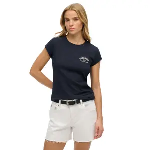 Camiseta de mujer Superdry Athletic Essential Slub image-1