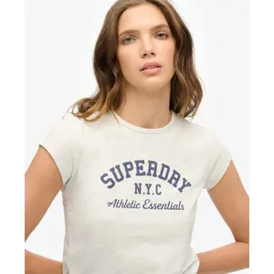 Camiseta de mujer Superdry Athletic Essential Slub image-4