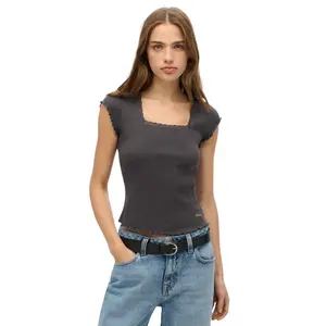 Women's square-neck T-shirt Superdry Essential image-1