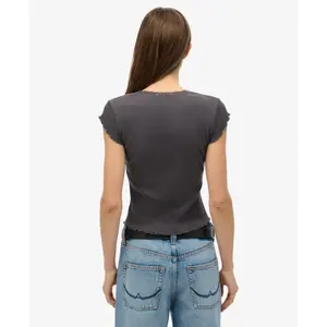 Women's square-neck T-shirt Superdry Essential image-3