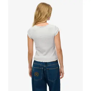 Women's square neck T-shirt Superdry Essential image-2
