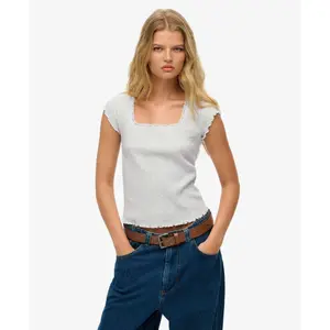Women's square neck T-shirt Superdry Essential image-1