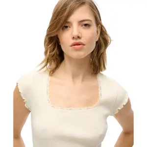 Women's square-neck T-shirt Superdry Essential image-3