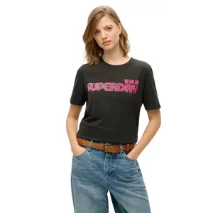 Dames-T-shirt Superdry Faded Core image-1