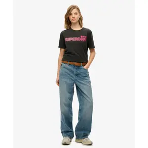 Dames-T-shirt Superdry Faded Core image-2