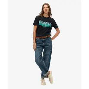 T-shirt för kvinnor Superdry Stacked image-1