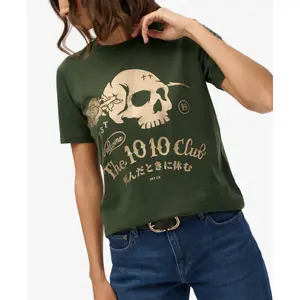 Γυναικείο T-shirt Superdry Super Skull image-1