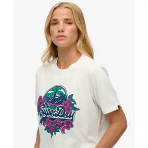 Blommig T-shirt för kvinnor Superdry image-4