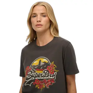 Women's floral t-shirt Superdry image-3