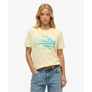 Tvättad T-shirt för dam Superdry Vintage Logo image-1