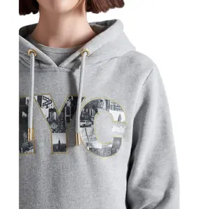 Women's hooded sweatshirt Superdry Vintage Logo NYC image-3