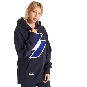 Sweatshirt com capuz de grandes dimensões para mulher Superdry Code image-1