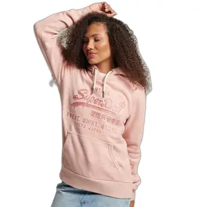 Sweatshirt à capuche à logo graphique relief femme Superdry image-0