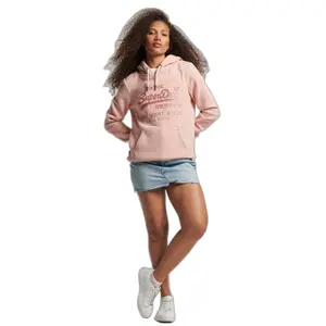 Sweatshirt à capuche à logo graphique relief femme Superdry image-1