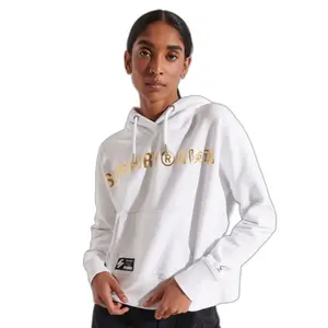 Camisola com capuz feminino Superdry Independant image-0