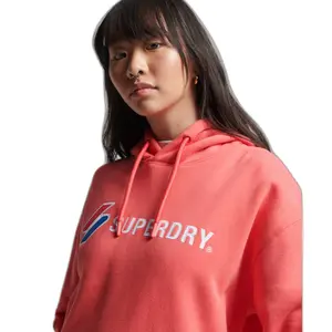 Sudadera con capucha oversize para mujer Superdry Code image-2