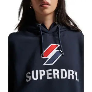 Casaco com capuz com apliques de grandes dimensões para mulher Superdry Code Stacked image-2