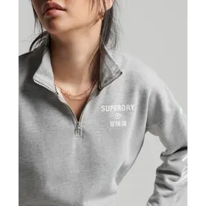Camisola com meio zíper feminino Superdry Code Core image-1