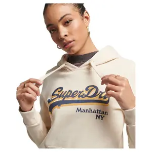 Sudadera con capucha para mujer Superdry Vintage Logo Borough image-1