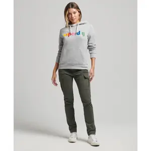 Camisola bordada de mulher com capuz Superdry image-1
