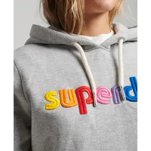 Camisola bordada de mulher com capuz Superdry image-3