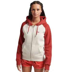 Women's baseball style zip-up hoodie Superdry Vintage Logo image-1