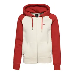 Women's baseball style zip-up hoodie Superdry Vintage Logo image-0