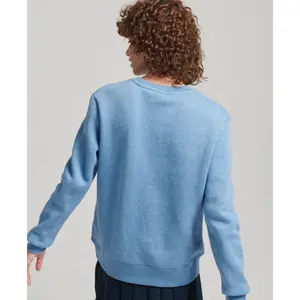 Sudadera de cuello redondo de algodón orgánico para mujer Superdry Essential Logo image-2