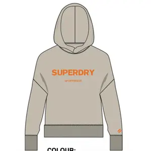 Kort sweatshirt med huva för kvinnor Superdry Core Sport image-4