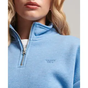 Sweatshirt à col tunisien et logo brodé femme Superdry Vintage image-3