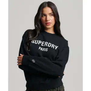 Löst sittande sweatshirt med rund halsringning för kvinnor Superdry Sport Luxe image-2