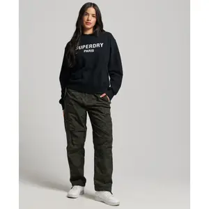 Löst sittande sweatshirt med rund halsringning för kvinnor Superdry Sport Luxe image-1