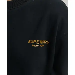 Löst sittande sweatshirt med rund halsringning för kvinnor Superdry Sport Luxe image-4