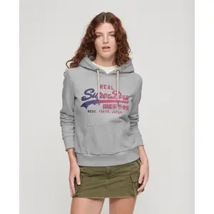 Women's Hoodie Superdry Tonal Vintage Logo Graphic image-2