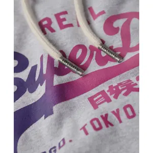 Women's Hoodie Superdry Tonal Vintage Logo Graphic image-5
